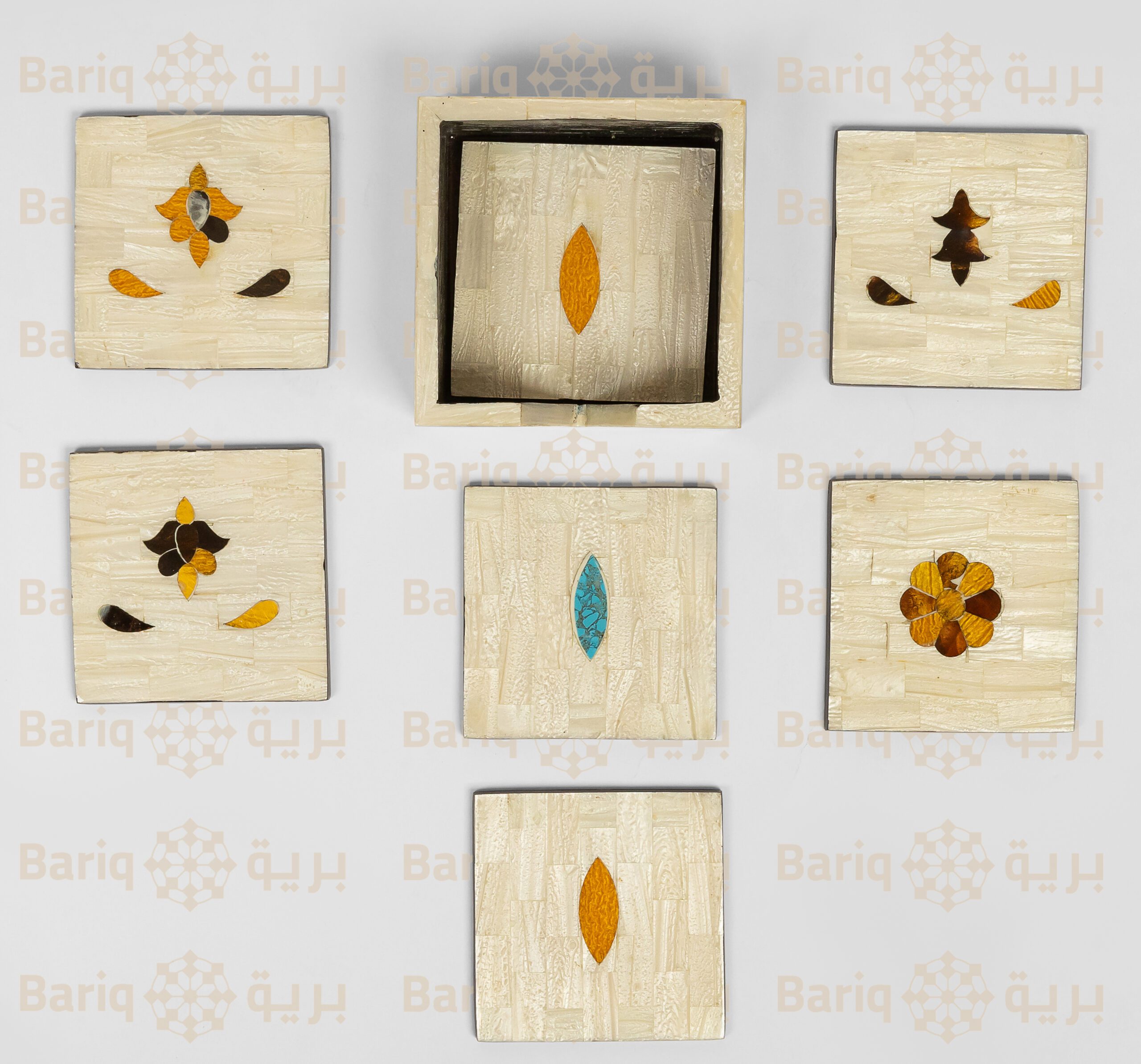 1023 طقم كوسترات صدف - الصورة 1