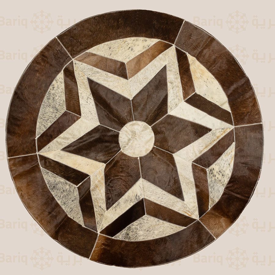 1133 Genuine leather rug - Image 1