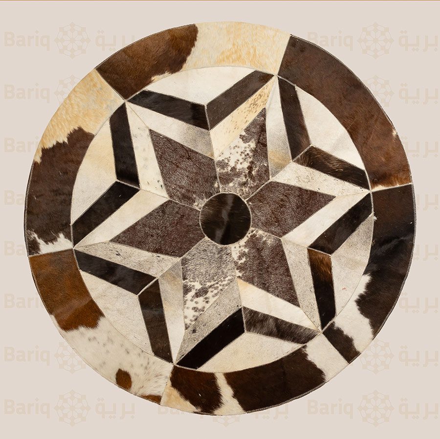 1134 Genuine leather rug - Image 1