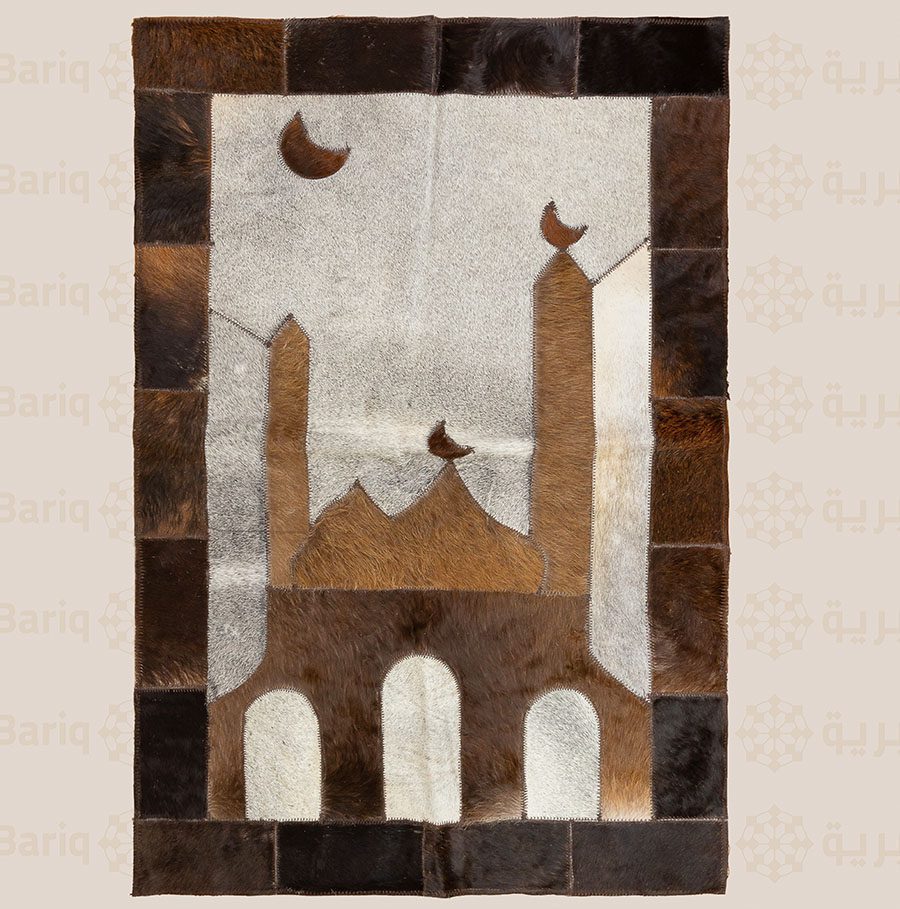1144 Genuine leather rug - Image 1