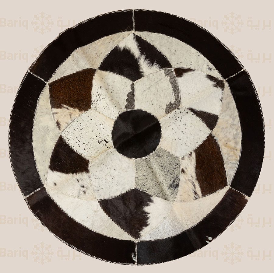 1158 Genuine leather rug - Image 1