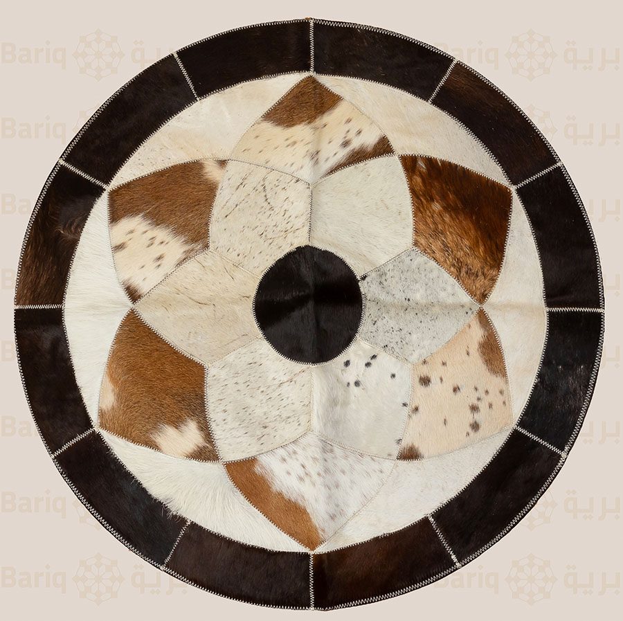 1159 Genuine leather rug - Image 1