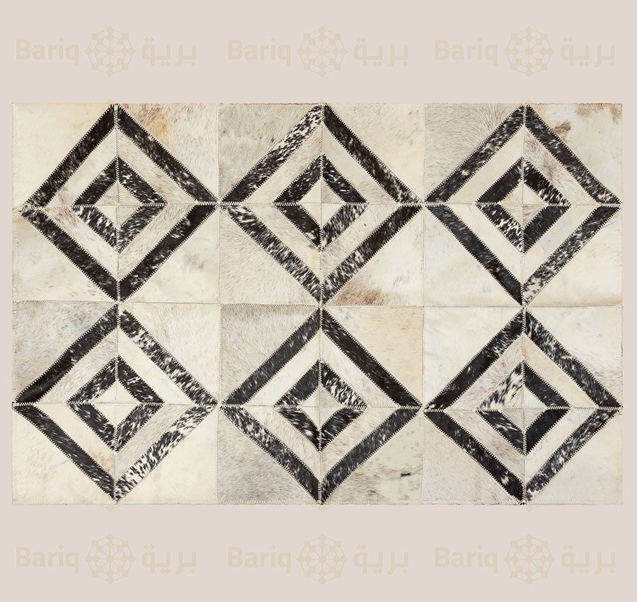 1168 Genuine leather rug - Image 1