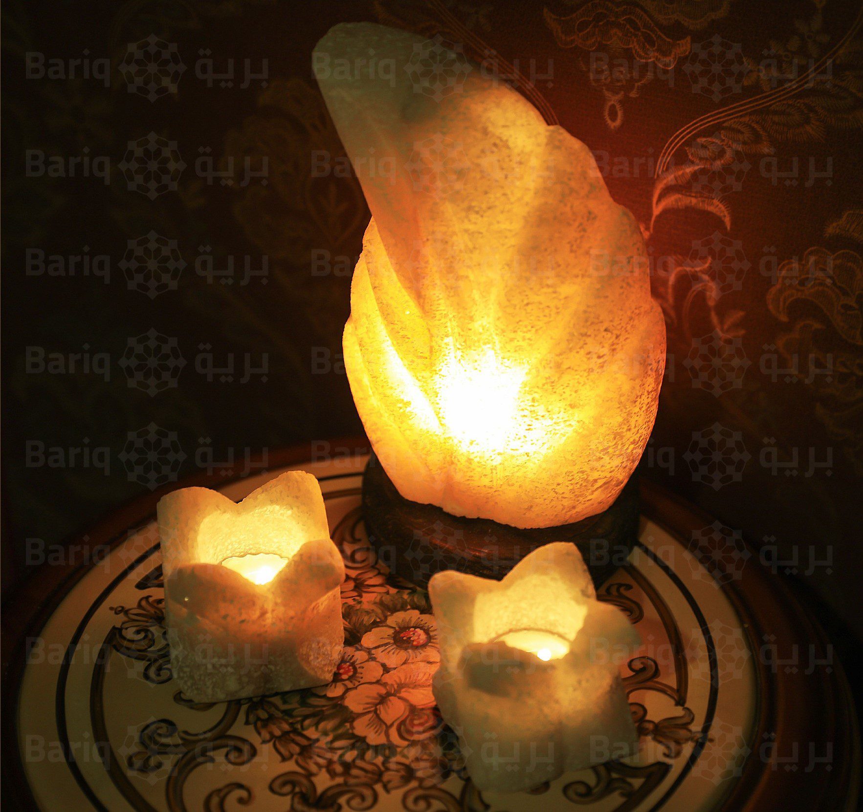 102RS طقم أباجورة + 2 حامل شمع - الصورة 1